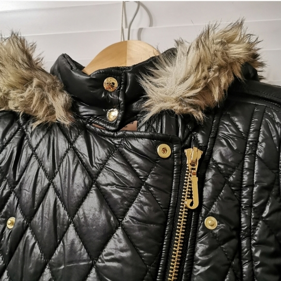 Juicy Couture Moto Biker Puffer Jacket - Picture 3 of 12